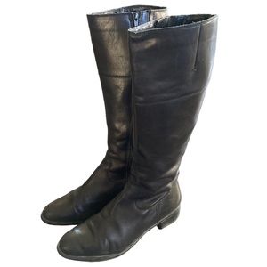Clarks Tall Black Leather Boots